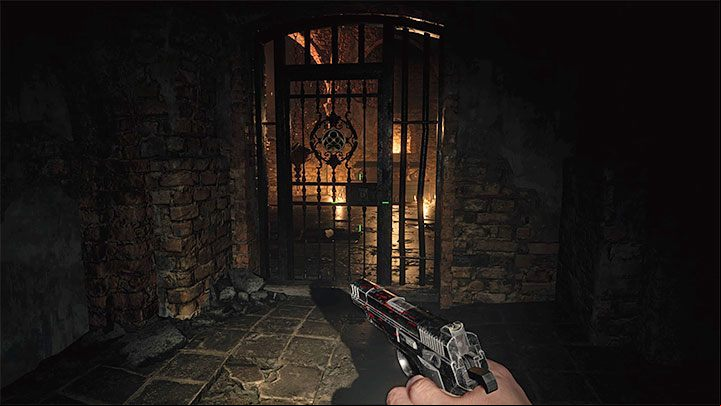 The dungeon is on level B1 and you can get there from the Kitchen adjacent to the main lobby - Resident Evil Village: Treasure Map - Where is the treasure? - Puzzle solutions - Resident Evil Village Guide