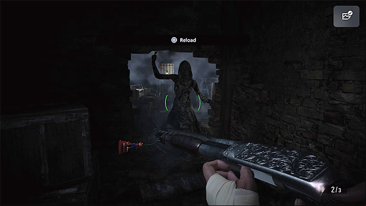 Stay near the shutter, wait for the vampire to appear, and keep attacking her - Resident Evil Village: 1 vampire daughter - boss, how to defeat? - Bosses - Resident Evil Village Guide