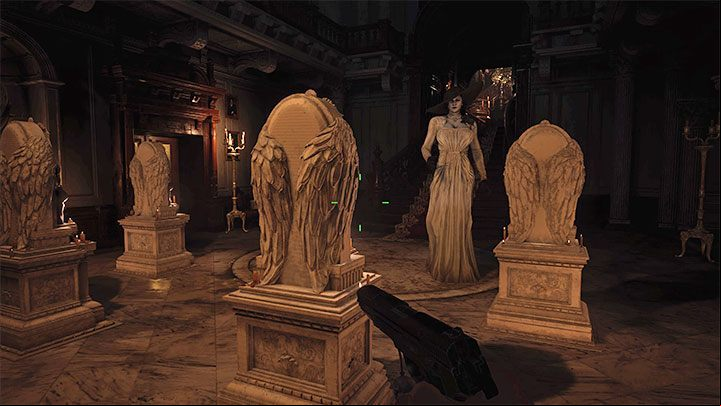Additional Note - From now on, Lady Dimitrescu will start appearing in the main areas of the castle as well as surprising Ethan in some of the smaller locations - Resident Evil Village: Lady Dimitrescu, 1 fight - boss, how to win? - Bosses - Resident Evil Village Guide