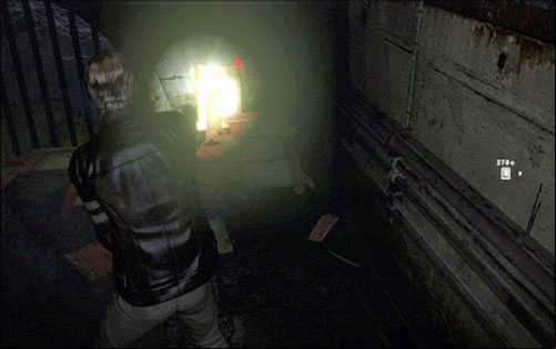 Before you open it, destroy nearby crates (RT) and pick up items hidden inside - Chapter 1 - The Subway Tunnels | Leons campaign - Leons campaign - Resident Evil 6 Game Guide