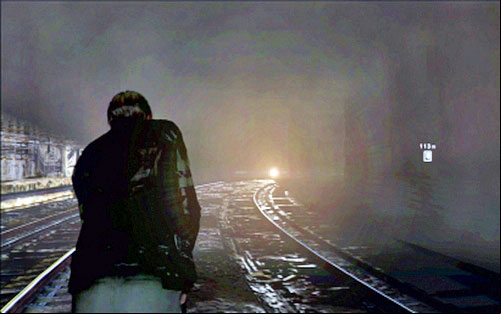 After a moment a train will appear on the right track - avoid it - Chapter 1 - The Subway Tunnels | Leons campaign - Leons campaign - Resident Evil 6 Game Guide