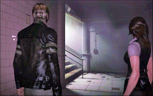 When all zombies are dead, go up the stairs - Chapter 1 - The Subway Tunnels | Leons campaign - Leons campaign - Resident Evil 6 Game Guide
