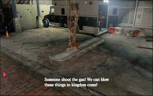 At some point a truck full of zombies will crush next to you - Chapter 1 - City Streets | Leons campaign - Leons campaign - Resident Evil 6 Game Guide