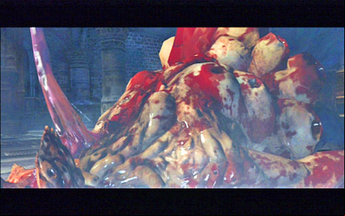 In order to kill the large creature, use bombs - Chapter 2 - The Cathedral | Leons campaign - Leons campaign - Resident Evil 6 Game Guide