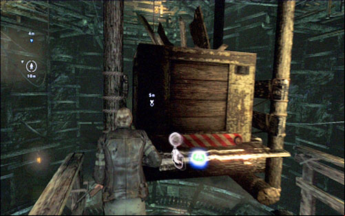 When you get to the crate blocking your way, examine it and wait until your companion moves it (by pulling the lever) - Chapter 2 - Underground Laboratory | Leons campaign - Leons campaign - Resident Evil 6 Game Guide