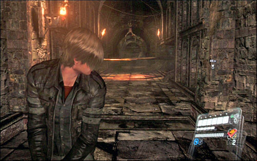 At some points your way will be blocked by blades sticking out from walls - Chapter 3 - The Catacombs | Leons campaign - Leons campaign - Resident Evil 6 Game Guide