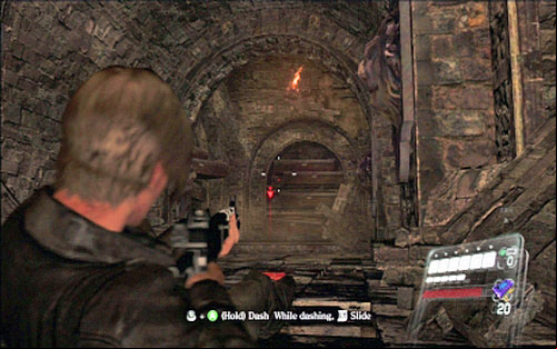 During these actions you can be attacked by small group of zombies - Chapter 3 - The Catacombs | Leons campaign - Leons campaign - Resident Evil 6 Game Guide