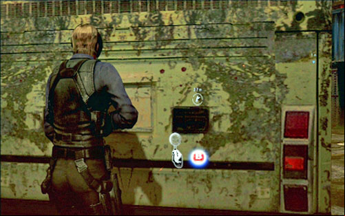 When the area is clear, jump to the other side of the indicated fence - Chapter 4 - The Ustanak | Leons campaign - Leons campaign - Resident Evil 6 Game Guide