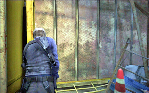 When the ride is over, jump over the overturned truck - Chapter 5 - The City | Leons campaign - Leons campaign - Resident Evil 6 Game Guide