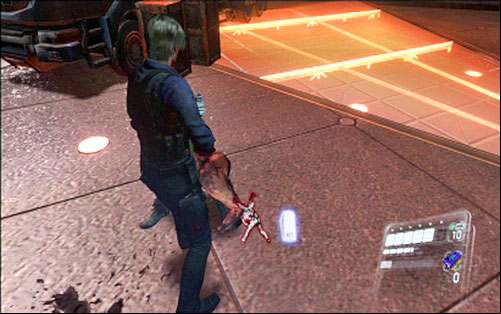 When the chase is over, the first phase of the fight begins again - Chapter 5 - The Final Fight with Simmons | Leons campaign - Leons campaign - Resident Evil 6 Game Guide