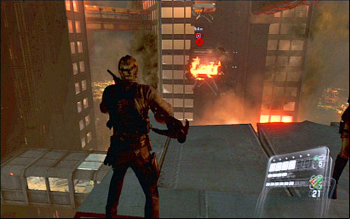 Keep shooting at Simmons and when you run out of ammo wait for some weaker enemies - Chapter 5 - The Final Fight with Simmons | Leons campaign - Leons campaign - Resident Evil 6 Game Guide