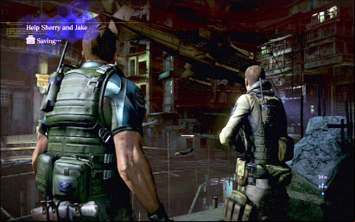 Moment later a scene begins, during which you have to cover two of your companions - Chapter 3 - City Streets | Chriss campaign - Chriss campaign - Resident Evil 6 Game Guide