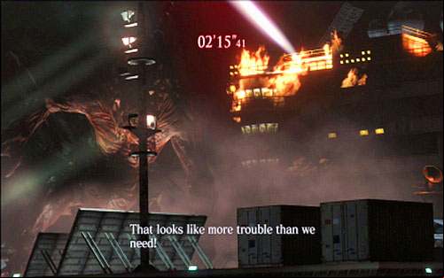 When he is done, a giant B - Chapter 4 - The Jet Flight | Chriss campaign - Chriss campaign - Resident Evil 6 Game Guide
