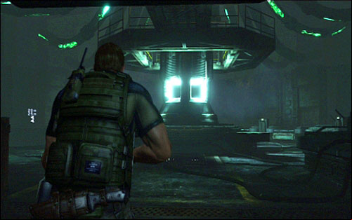 In the next room you have to go to the indicated door and try to open it - Chapter 5 - The Hole in The Ground | Chriss campaign - Chriss campaign - Resident Evil 6 Game Guide