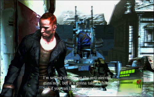Kill enemies inside the building and then cover the sapper until the explosion - Chapter 1 - Antiaircraft Turrets | Jakes campaign - Jakes campaign - Resident Evil 6 Game Guide