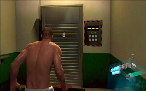 Youll find yourself in the corridor with locked door - Chapter 3 - The Laboratory | Jakes campaign - Jakes campaign - Resident Evil 6 Game Guide