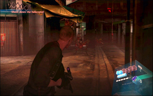 Together go through the door and enter the square - Chapter 4 - Fighting With The Helicopter | Jakes campaign - Jakes campaign - Resident Evil 6 Game Guide