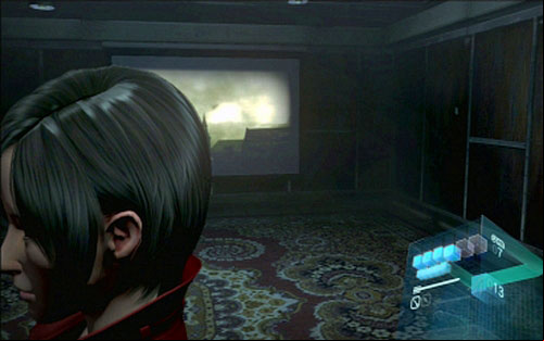 A corridor will lead you to the room with projector - Chapter 1 - Turrets | Adas campaign - Adas campaign - Resident Evil 6 Game Guide