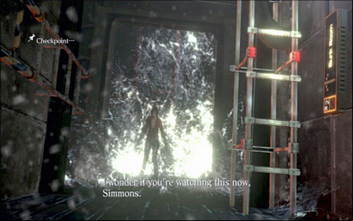 A bit further water wave will start chasing you - Chapter 1 - Ship Corridors | Adas campaign - Adas campaign - Resident Evil 6 Game Guide