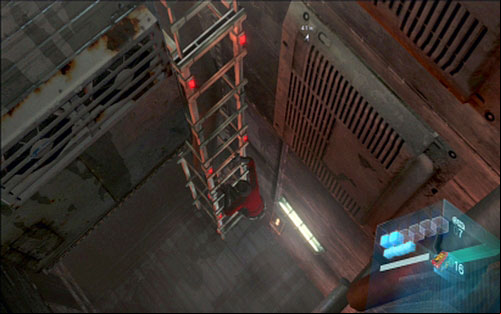 Use the zipline to get up and then start escaping from the wave, jumping over holes and climbing ladders - Chapter 1 - Escape From The Wave | Adas campaign - Adas campaign - Resident Evil 6 Game Guide