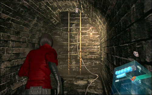 A high ladder will lead you to the door, where you can place an artifact fragment - Chapter 2 - First Fragment of The Key | Adas campaign - Adas campaign - Resident Evil 6 Game Guide