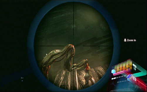 Once the ride is over, you have to shoot the last gland on the beasts sting, thus saving the girl - Chapter 2 - Fighting Deborah | Adas campaign - Adas campaign - Resident Evil 6 Game Guide