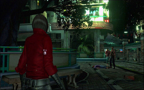On the other side two enemies will attack you - Chapter 3 - City Streets | Adas campaign - Adas campaign - Resident Evil 6 Game Guide