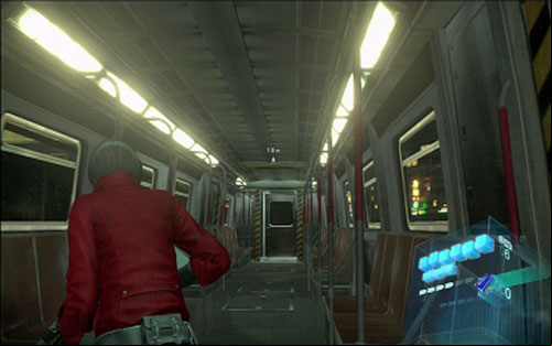 This time you have to survive until youll see on-screen command to quickly swing the analog - Chapter 3 - Chainsaw Mutant | Adas campaign - Adas campaign - Resident Evil 6 Game Guide