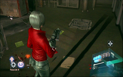 Quickly get inside, kill enemies and try to pick up the key dropped by Javo with yellow eyes - Chapter 4 - Three Fragments of Code | Adas campaign - Adas campaign - Resident Evil 6 Game Guide