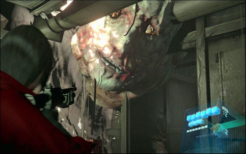 Behind it a large face of the beast awaits you - Chapter 4 - Escaping The Mutant | Adas campaign - Adas campaign - Resident Evil 6 Game Guide