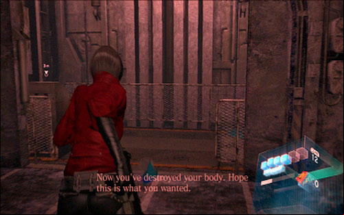 After defeating the enemy, enter the elevator thus ending the stage - Chapter 4 - Fighting Carla | Adas campaign - Adas campaign - Resident Evil 6 Game Guide