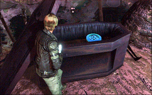 After reaching the sunken part of the underground, keep moving forwards until you reach dry land - Chapter III | Emblems - Leon - Emblems - Leon - Resident Evil 6 Game Guide