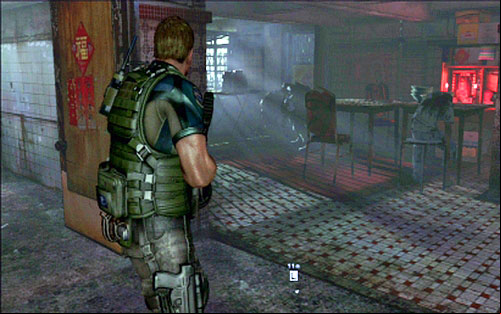When you destroy the helicopter, enter the indicated building - Chapter III | Emblems - Chris - Emblems - Chris - Resident Evil 6 Game Guide