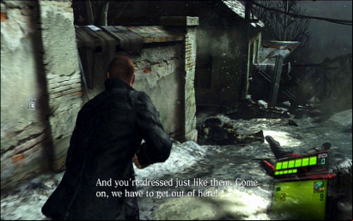 Right after getting outside, follow the path straight ahead and then turn left - Chapter I | Emblems - Jake - Emblems - Jake - Resident Evil 6 Game Guide