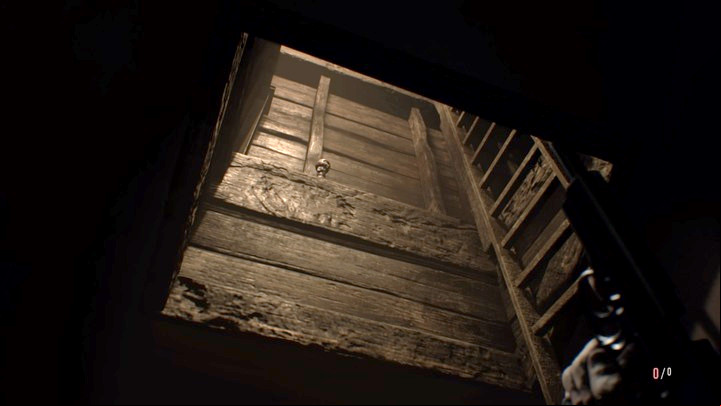 The statuette in the age to the attic. - Resident Evil 7: Testing Area Map - Secrets - Secrets and Maps - Resident Evil 7 Guide, Walkthrough