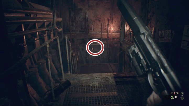 The last coin in the game is hidden in this chest - Resident Evil 7: Wrecked Ship Map - Secrets - Secrets and Maps - Resident Evil 7 Guide, Walkthrough