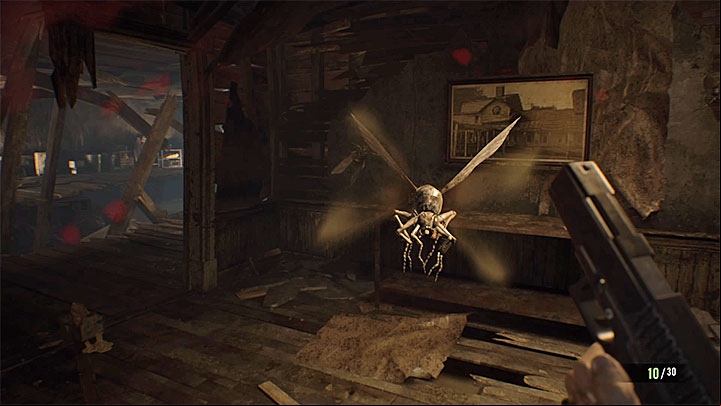 One of the flying insects - Resident Evil 7: Trophy/Achievement Guide - Trophy Guide / Achievement Guide - Resident Evil 7 Guide, Walkthrough