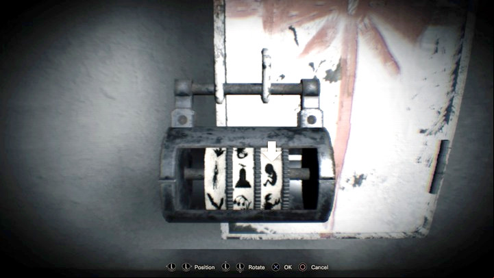 Now, when the telescopes clean, use it to look at the painting on the wall, right of the oven standing on the corridor - Resident Evil 7: Main bedroom and childrens room walktrough - Resident Evil VII Walkthrough - Resident Evil 7 Guide, Walkthrough