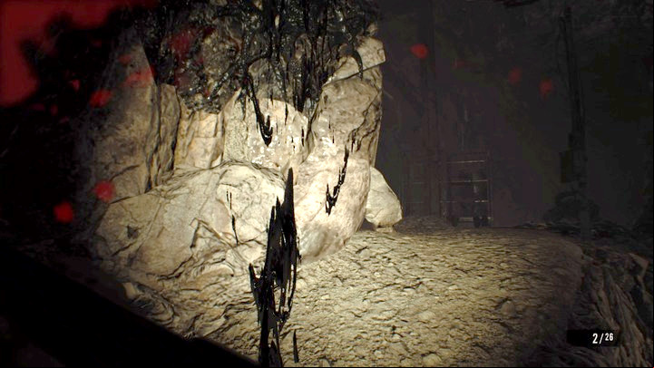 Dont engage your opponents during your ascent using the spiral approach, but avoid them by running. - Resident Evil 7: Salt Mine | Walktrough - Resident Evil VII Walkthrough - Resident Evil 7 Guide, Walkthrough