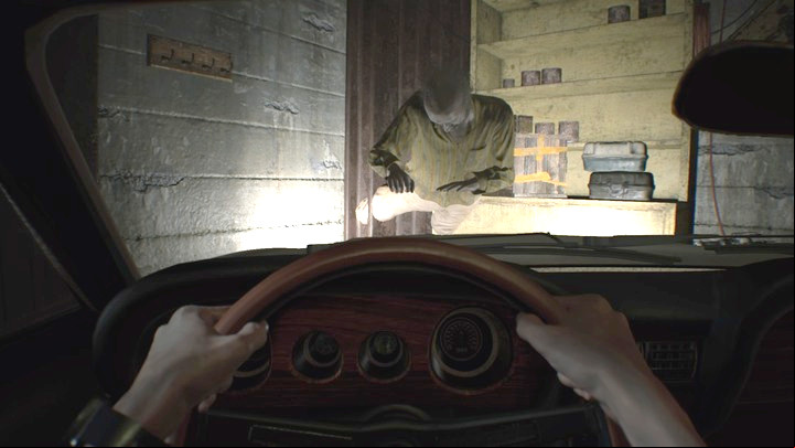 Take the key from the workbench and run the boss over - Resident Evil 7: Main House: West Wing walktrough - Resident Evil VII Walkthrough - Resident Evil 7 Guide, Walkthrough
