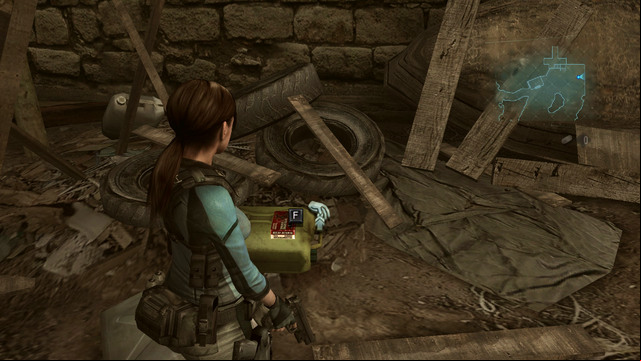 After scanning it, pick up an ammo lying a bit further - Into the Depths - part II - Episode 1 - Resident Evil: Revelations - Game Guide and Walkthrough
