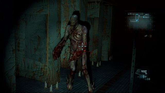 At its end you find a bathroom - Into the Depths - part III - Episode 1 - Resident Evil: Revelations - Game Guide and Walkthrough
