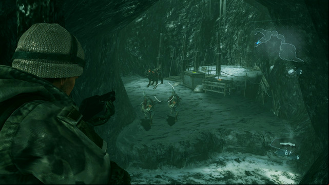 Its enough for you to get to an edge and youll see a pack of wolves - Double Mystery - part I - Episode 2 - Resident Evil: Revelations - Game Guide and Walkthrough
