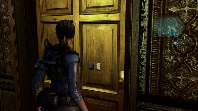 If you dont feel good about evasions, this place and head for door on left - Double Mystery - part II - Episode 2 - Resident Evil: Revelations - Game Guide and Walkthrough