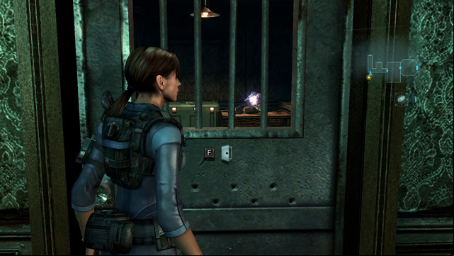 Finally, you get to the place, where Parker points you a room with weapons - Double Mystery - part II - Episode 2 - Resident Evil: Revelations - Game Guide and Walkthrough