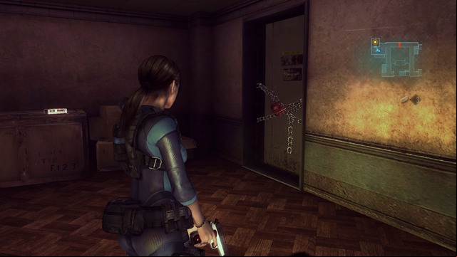 Use it and go forward until you see a chained door - Ghosts of Veltro - part II - Episode 3 - Resident Evil: Revelations - Game Guide and Walkthrough
