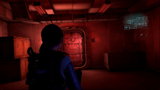 When you try to get to the door, the room will be flooded - All on the Line - part I - Episode 8 - Resident Evil: Revelations - Game Guide and Walkthrough