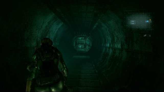 When you enter a canal, go to its other side and dive again - All on the Line - part I - Episode 8 - Resident Evil: Revelations - Game Guide and Walkthrough