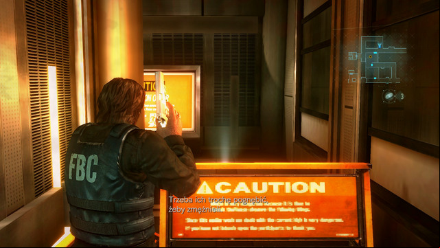 Near to the marked point you find another orange barrier - Revelations - part II - Episode 11 - Resident Evil: Revelations - Game Guide and Walkthrough