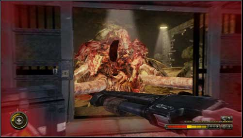 On the left side of the elevator you'll find the chest with the explosives - Chapter 12 - p. 3 - Walkthrough - Resistance 3 - Game Guide and Walkthrough